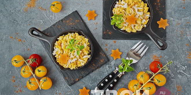 Рецепт омлета с рисом