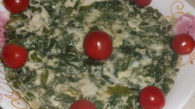 Рецепт омлета с сельдереем