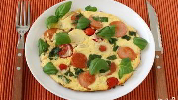 Рецепт Омлета с сосиской