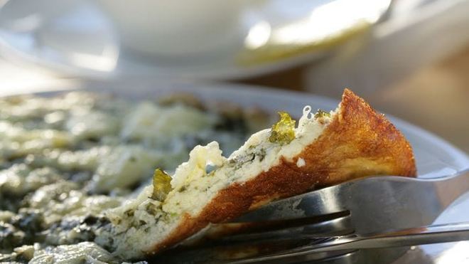 Рецепт омлета со щавелем