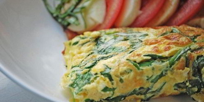 Рецепт Омлета со шпинатом