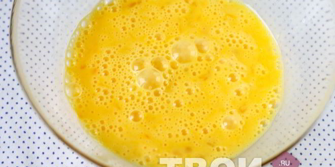 Рецепт омлета в пакете