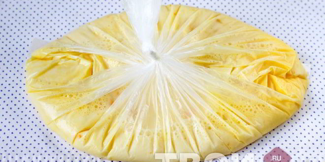 Рецепт омлета в пакете