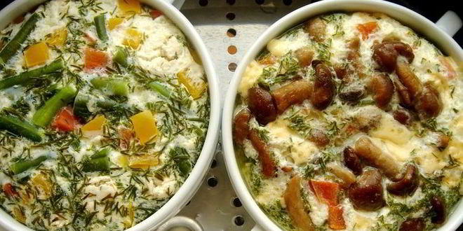 Рецепт паровых омлетов