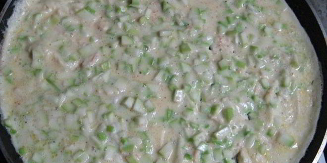 Рецепт трехслойного омлета