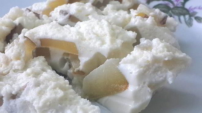 Рецепт вареного омлета с грушей нежные вершины