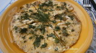 Рецепт Вкусного завтрака — омлета с творогом