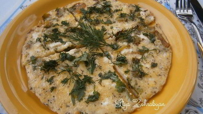 Рецепт вкусного завтрака — омлета с творогом