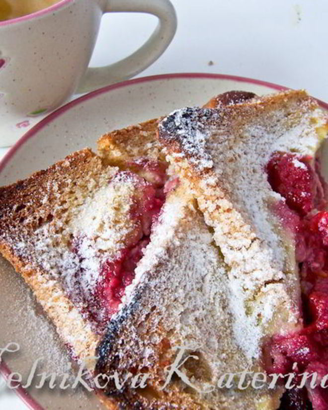 Рецепт запеченного омлета с ягодами