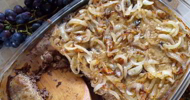 Рецепт Куриного паштета со сладким перцем и орехами