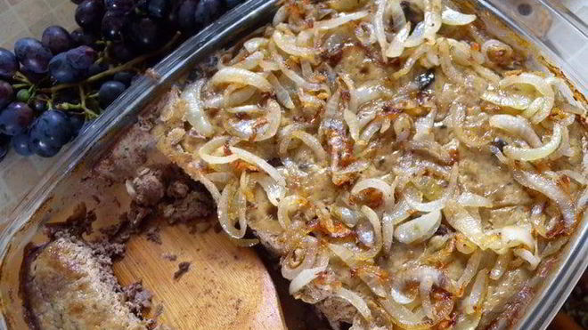 Рецепт куриного паштета со сладким перцем и орехами