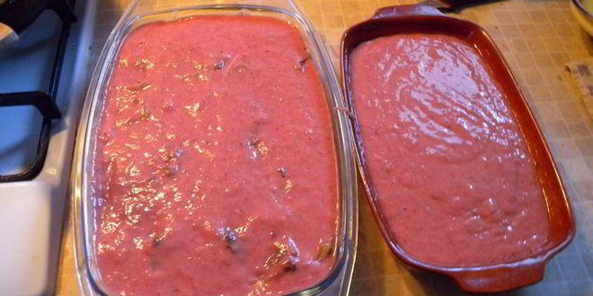 Рецепт куриного паштета со сладким перцем и орехами