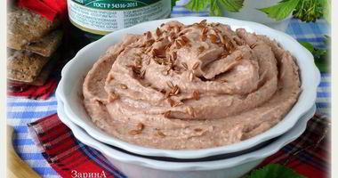 Рецепт Паштета из домашней фасоли с кумином