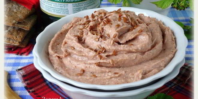 Рецепт Паштета из домашней фасоли с кумином