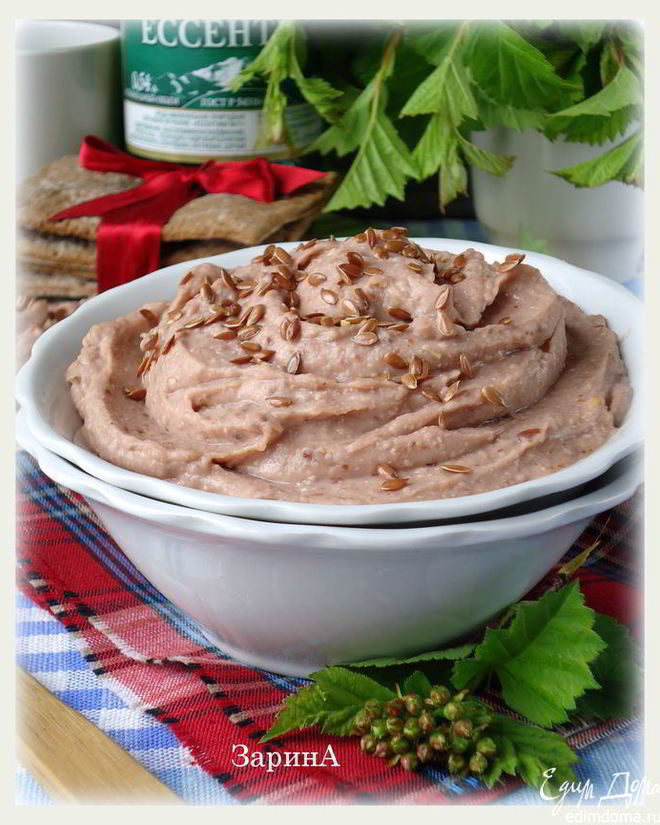 Рецепт паштета из домашней фасоли с кумином