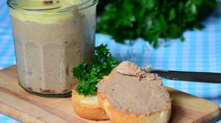 Рецепт Паштета из куриной печени с горохом нут