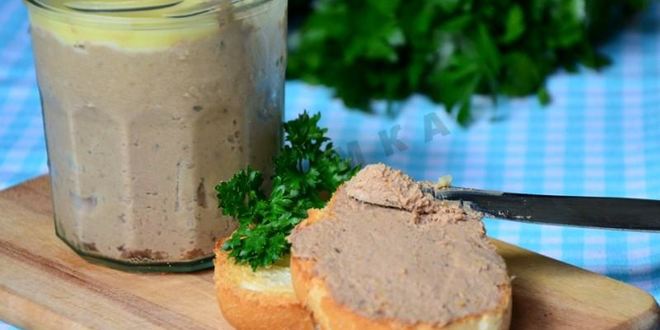 Рецепт Паштета из куриной печени с горохом нут