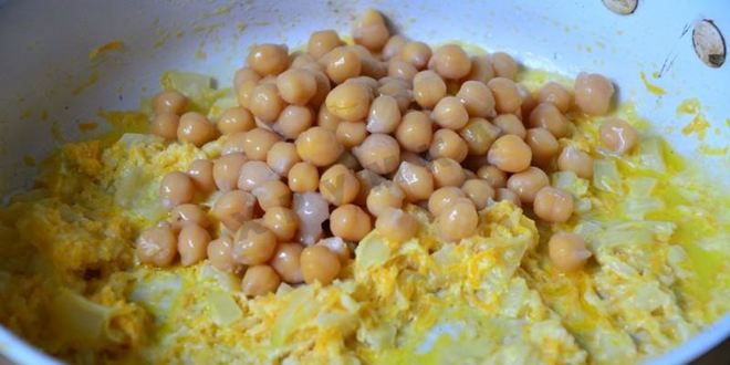 Рецепт паштета из куриной печени с горохом нут