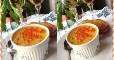 Рецепт Паштета из семги с красной икрой и вином