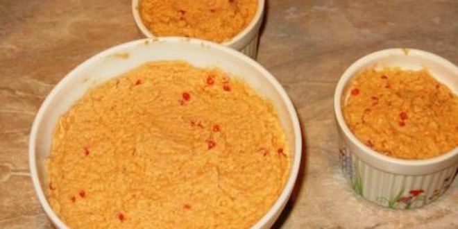 Рецепт паштета из семги с красной икрой и вином