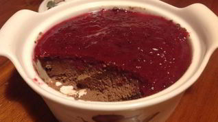 Рецепт Печеночного паштета с клюквенно-мятным желе