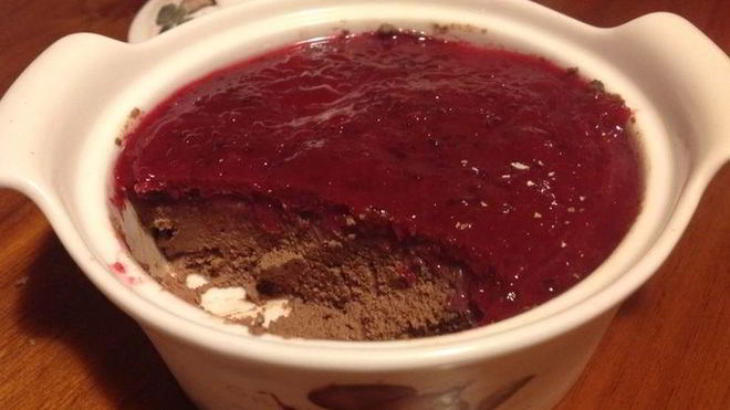 Рецепт печеночного паштета с клюквенно-мятным желе