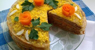 Рецепт Блинно-печеночного торт