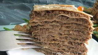 Рецепт Блинного торта с печенью