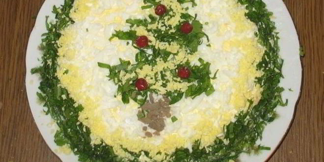 Рецепт Новогоднего печеночного торта