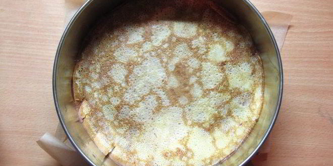 Рецепт печеночного блинного торта