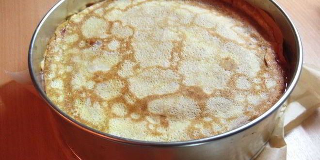 Рецепт печеночного блинного торта