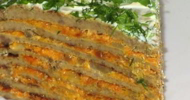 Рецепт Печеночного торта с блинами