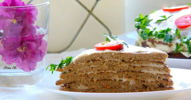 Рецепт Печеночного торта с гречневой мукой