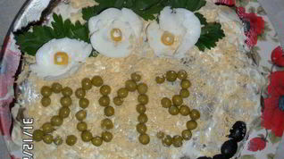 Рецепт Печеночного торта с корейской морковью