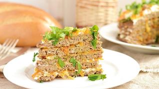 Рецепт Печеночного торта с морковью