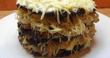 Рецепт Печеночного торта с сыром