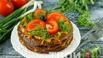 Рецепт Торта из говяжьей печени