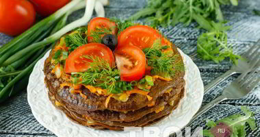 Рецепт Торта из говяжьей печени