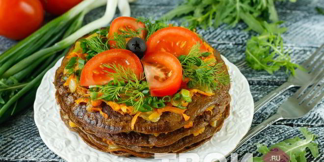 Рецепт торта из говяжьей печени