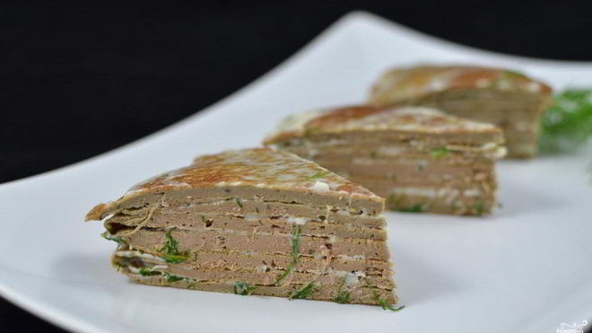 Рецепт торта из куриной печени