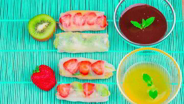 Рецепт Фруктовых спринг-роллы