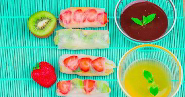 Рецепт Фруктовых спринг-роллы