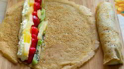 Рецепт Легких сладких роллов с творожно-фуктовой начинкой