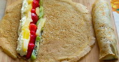 Рецепт Легких сладких роллов с творожно-фуктовой начинкой