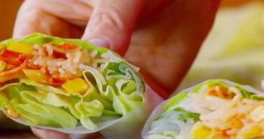 Рецепт Овощных роллов с майонезом чили