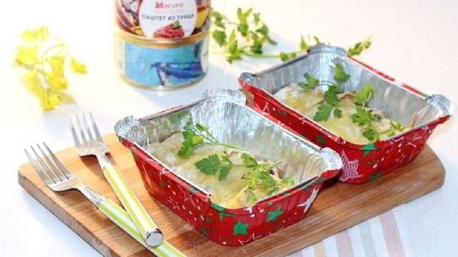 Рецепт ролла пшеничного с паштетом из тунца