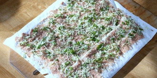 Рецепт ролла пшеничного с паштетом из тунца