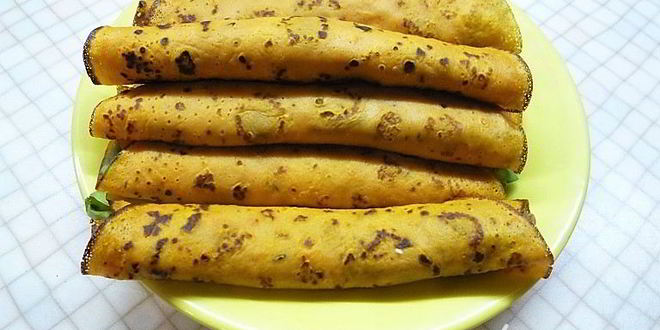 Рецепт роллов из тыквы со шпинатом, копченостями и фисташковым майонезом