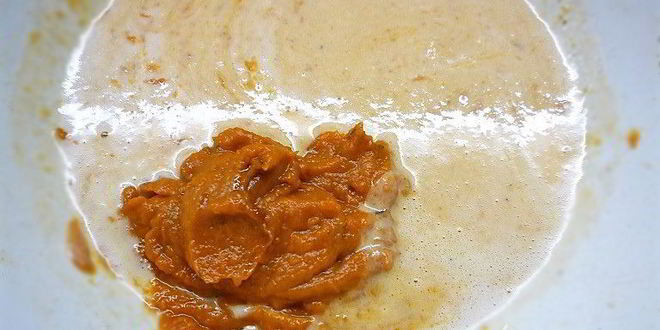 Рецепт роллов из тыквы со шпинатом, копченостями и фисташковым майонезом