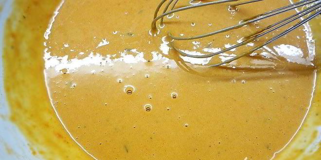 Рецепт роллов из тыквы со шпинатом, копченостями и фисташковым майонезом